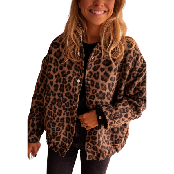 Emílie | Módní bunda s leopardím vzorem
