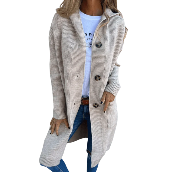Helga | Elegantní dlouhý dámský kardigan