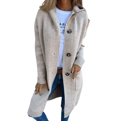 Helga | Elegantní dlouhý dámský kardigan