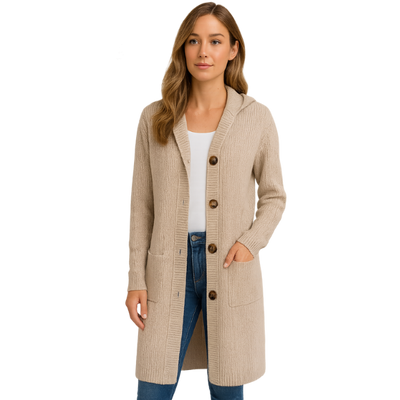 Helga | Elegantní dlouhý dámský kardigan