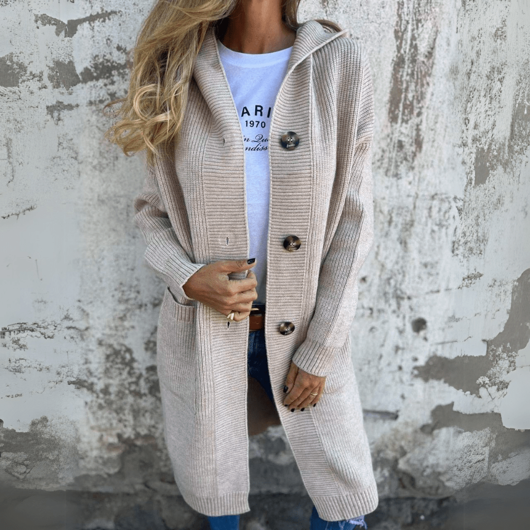 Helga | Elegantní dlouhý dámský kardigan