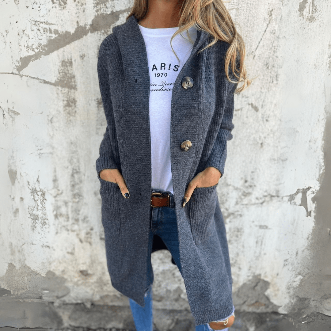 Helga | Elegantní dlouhý dámský kardigan