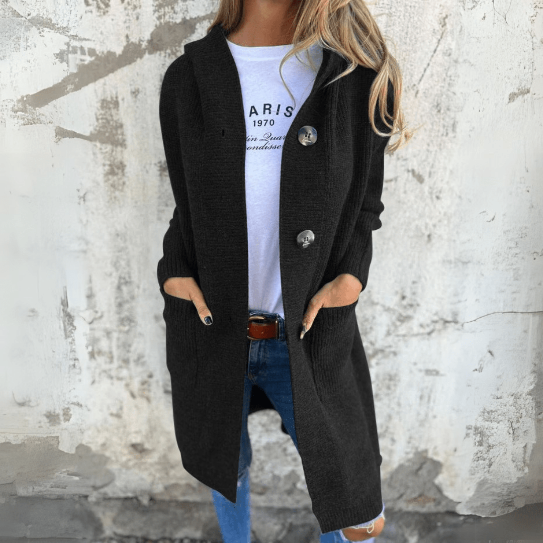 Helga | Elegantní dlouhý dámský kardigan