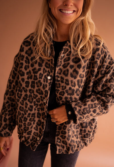 Emílie | Módní bunda s leopardím vzorem