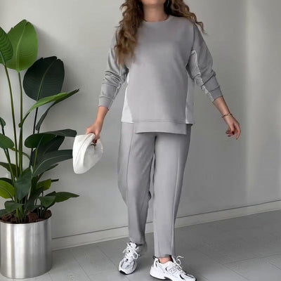 Simona | Dvoudílný ležérní oblek s barevným blokem